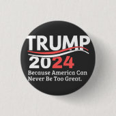 trump 2024 bumper ronde button 3,2 cm (Voorkant)