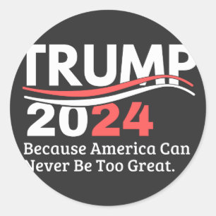 trump 2024 bumper ronde sticker