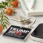 trump 2024 bumper sleutelhanger (Voorkant Rechts)