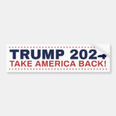 Trump 2024 bumper sticker Take America Back! (Voorkant)