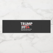 trump 2024 bumper waterfles etiket (Enkel label)