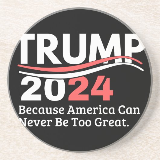 trump 2024 bumper zandsteen onderzetter (Voorkant)