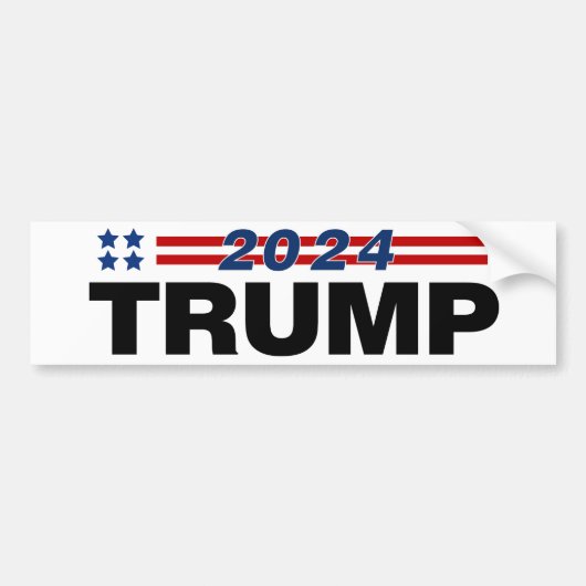 Trump 2024 bumpersticker (Voorkant)