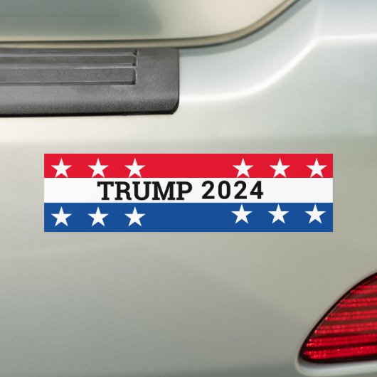 Trump 2024 bumpersticker (Op auto)
