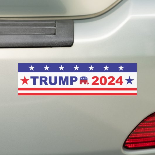 TRUMP 2024 BUMPERSTICKER (Op auto)