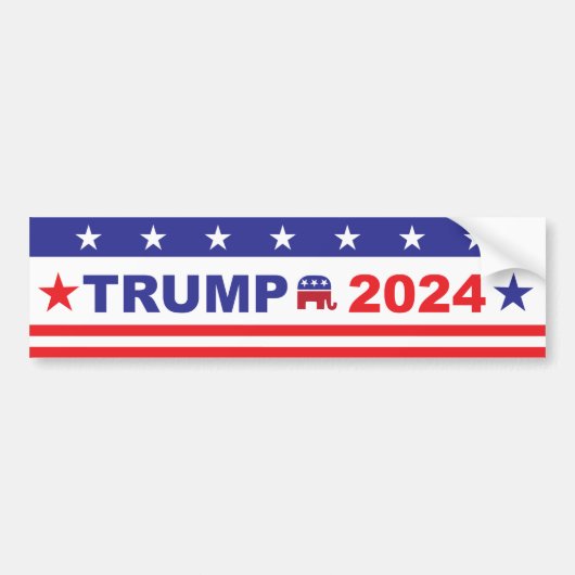 TRUMP 2024 BUMPERSTICKER (Voorkant)