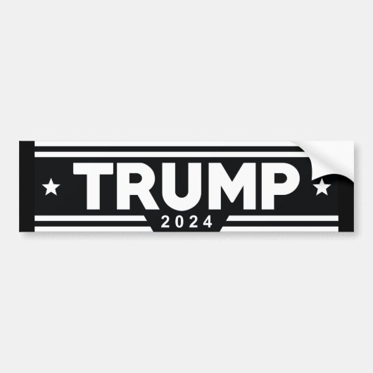 Trump 2024 bumpersticker (Voorkant)