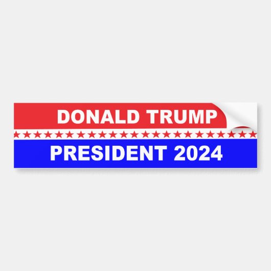 Trump 2024 bumpersticker (Voorkant)