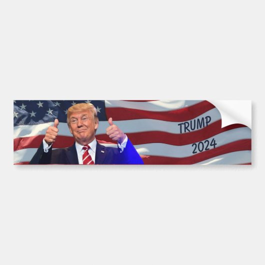 TRUMP 2024 BUMPERSTICKER (Voorkant)