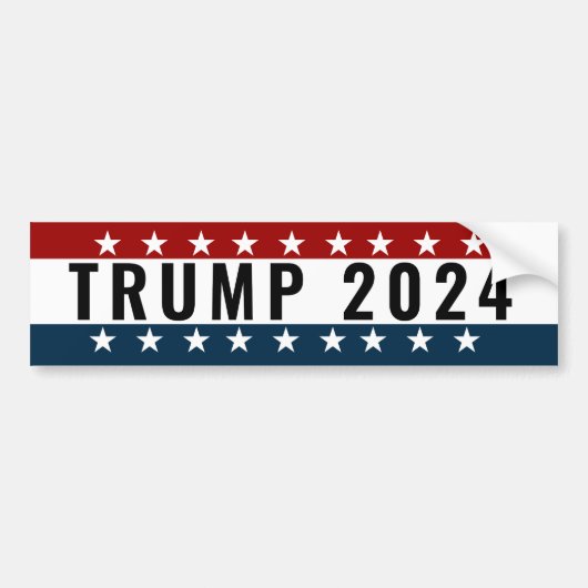 Trump 2024 bumpersticker (Voorkant)