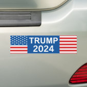 Trump 2024 bumpersticker (Op auto)