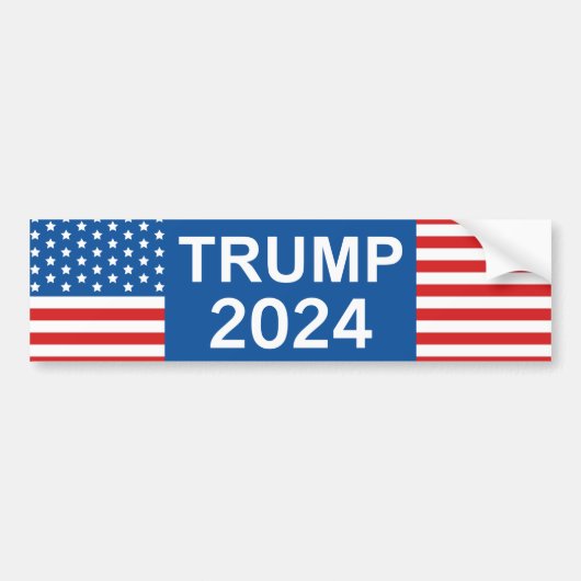Trump 2024 bumpersticker (Voorkant)