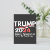 trump 2024 bumpersticker bedankkaart (Staand voorkant)