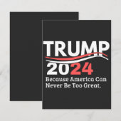 trump 2024 bumpersticker bedankkaart (Voorkant / Achterkant)