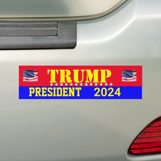 TRUMP 2024-BUMPERSTICKER BUMPERSTICKER (Op auto)
