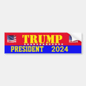 TRUMP 2024-BUMPERSTICKER BUMPERSTICKER (Voorkant)
