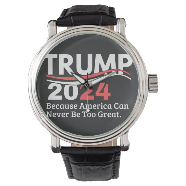 trump 2024 bumpersticker horloge (Voorkant)