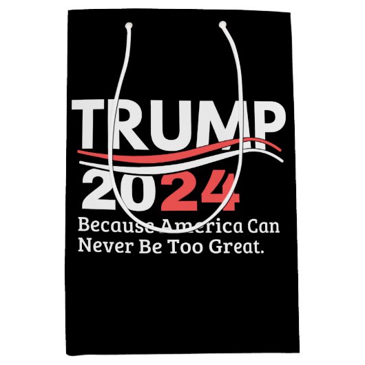 trump 2024 bumpersticker medium cadeauzakje (Voorkant)