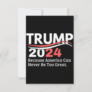 Trump 2024 bumpersticker notitiekaartje
