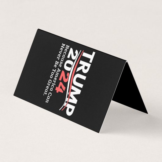 Trump 2024 bumpersticker visitekaartje (Voorkant)