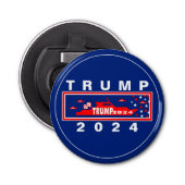 TRUMP 2024 BUTTON FLESOPENER (Voorkant)