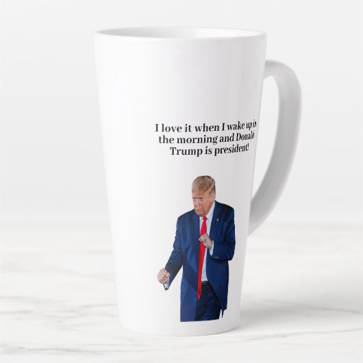Trump 2024 cadeau latte mok (Rechterhoek)