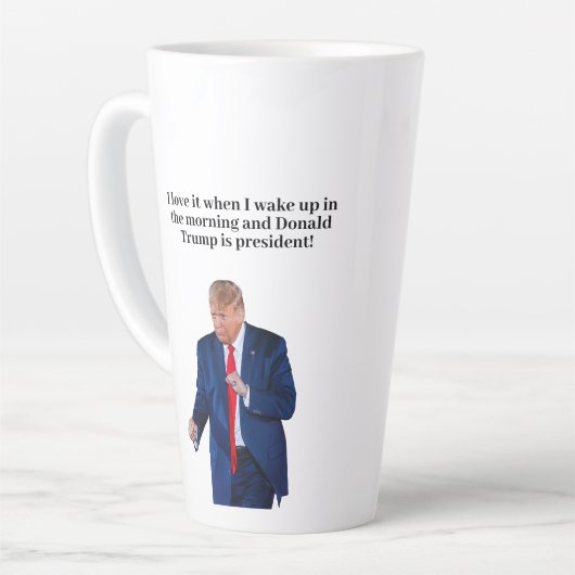Trump 2024 cadeau latte mok (Linkerhoek)