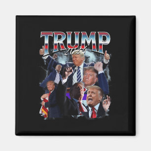 Trump 2024-campagne 90s Rap Trendy Bootleg Magneet