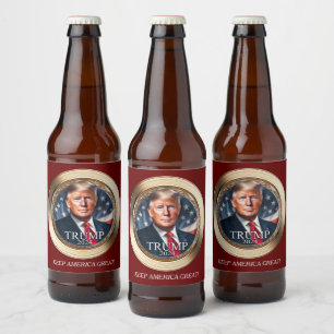 Trump 2024 Campagne Novelty Beer Label Bier Etiket