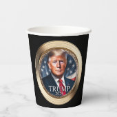 Trump 2024 Campagne Novelty Rally Papieren Bekers (Achterkant)