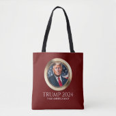 Trump 2024 Campagne Republikeins Rood Collectible Tote Bag (Voorkant)