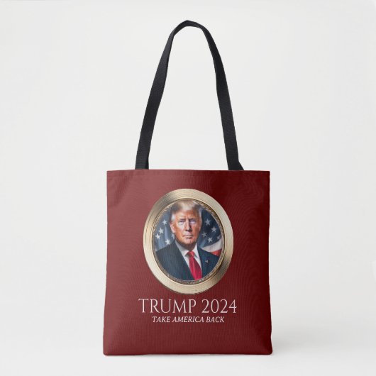 Trump 2024 Campagne Republikeins Rood Collectible Tote Bag (Voorkant)