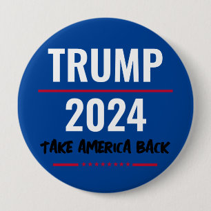 Trump 2024 Campagneknop Terug Naar Amerika Ronde Button 4,0 Cm