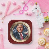 Trump 2024 Campaign Republikeins Rode Papier Bord (Feest)