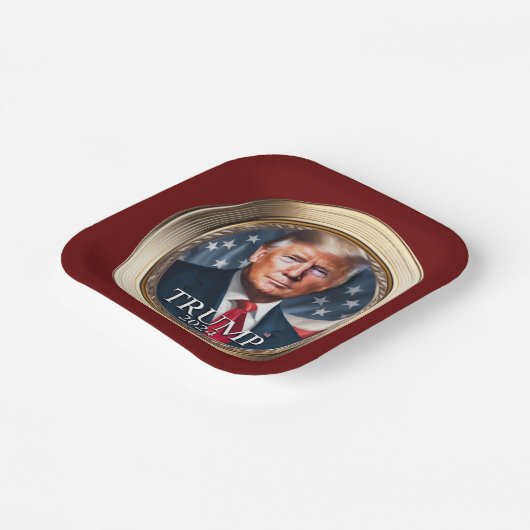 Trump 2024 Campaign Republikeins Rode Papier Bord (Gebogen)