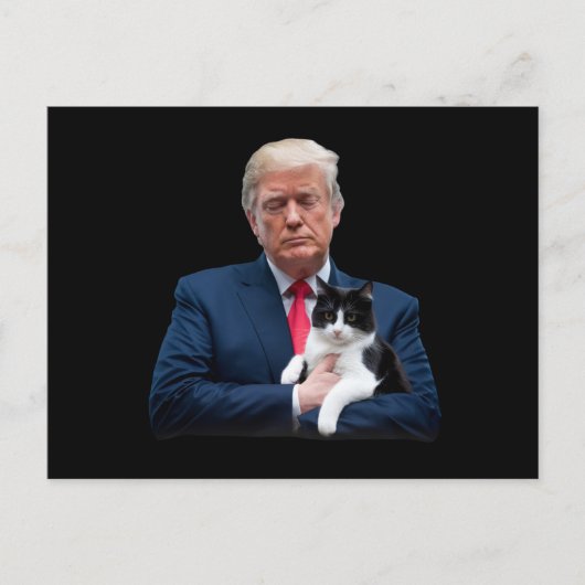 Trump 2024 Cat MAGA Funny Trump Cat Briefkaart (Voorkant)