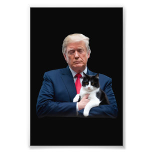 Trump 2024 Cat MAGA Funny Trump Cat Foto Afdruk