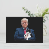 Trump 2024 Cat MAGA Funny Trump Cat Kaart (Staand voorkant)