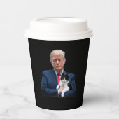 Trump 2024 Cat MAGA Funny Trump Cat Papieren Bekers (Voorkant)