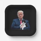 Trump 2024 Cat MAGA Funny Trump Cat Papieren Bordje (Voorkant)