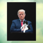 Trump 2024 Cat MAGA Funny Trump Cat Raamsticker (Vel 3)