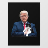 Trump 2024 Cat MAGA Funny Trump Cat Raamsticker (Vel)