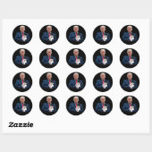 Trump 2024 Cat MAGA Funny Trump Cat Ronde Sticker (Vel)