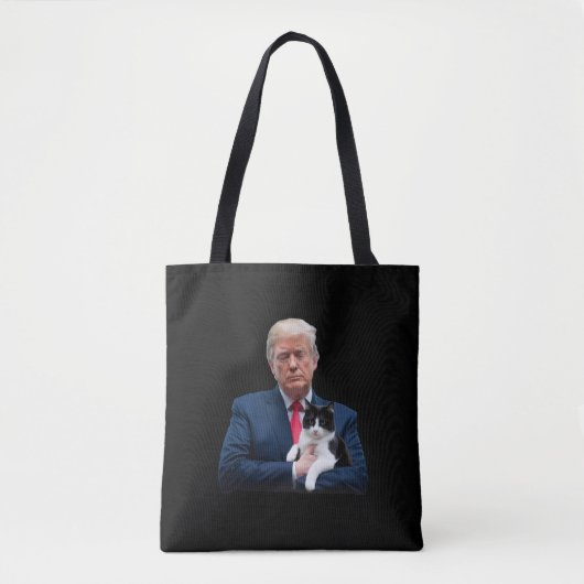 Trump 2024 Cat MAGA Funny Trump Cat Tote Bag (Voorkant)