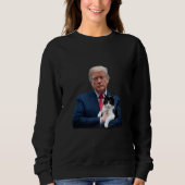 Trump 2024 Cat MAGA Funny Trump Cat Trui (Voorkant)