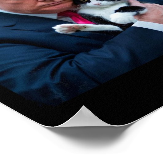 Trump 2024 Cat Mega Funny Trump Cat Poster (Hoek)