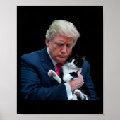 Trump 2024 Cat Mega Funny Trump Cat Poster (Voorkant)