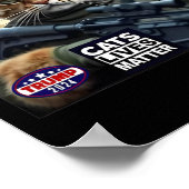 Trump 2024: Cats Lives Probleem Poster (Hoek)