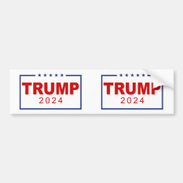 Trump 2024 Classic Rechthoek Logo Bumpersticker
