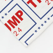 Trump 2024 Classic Rechthoek Logo Fleece Deken (Hoek)